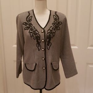Michel Black&White blazer Size M